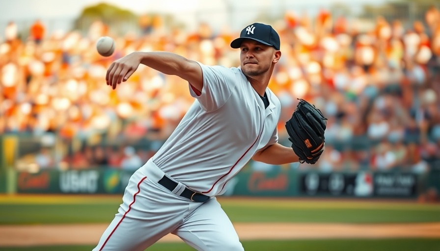 Baseball pitcher focusing on pitch delivery in stadium action