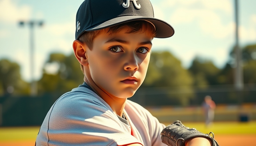 Focused young baseball player during Little League World Series game.