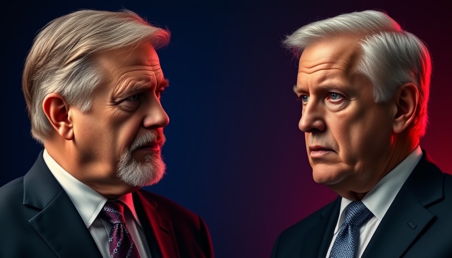 Two men in serious discussion, highlighting geopolitical focus to end Russia's war of aggression.