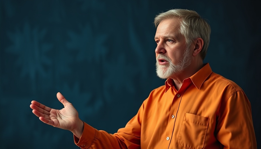 Middle-aged man discusses methods to remove skin tags overnight.