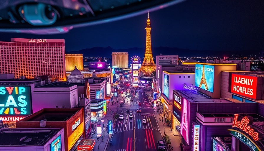 Trump tariffs impact on Las Vegas tourism: Night view of the Strip