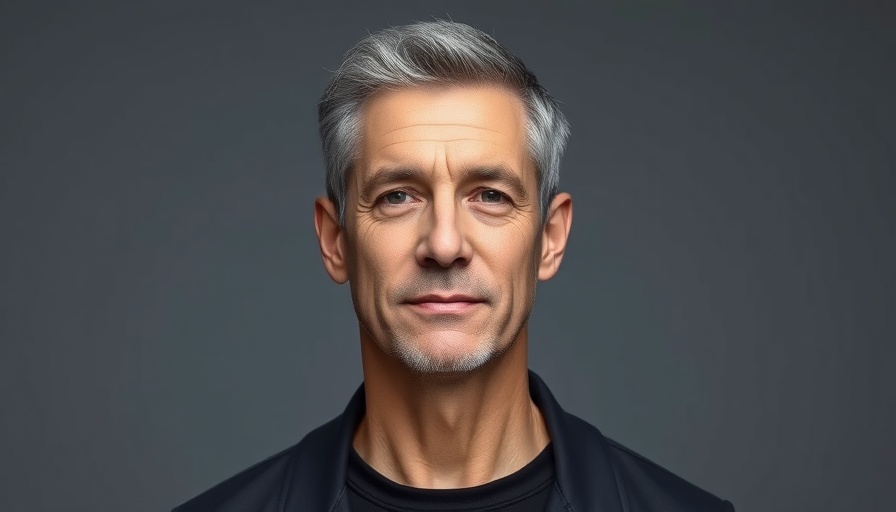 Portrait of mature man with gray hair and neutral expression.