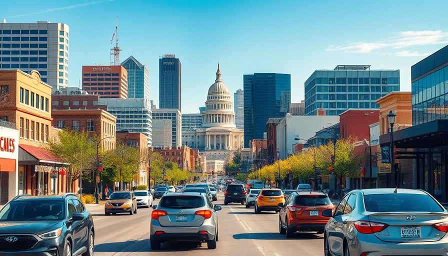 Austin TX local news vibrant cityscape with busy street traffic