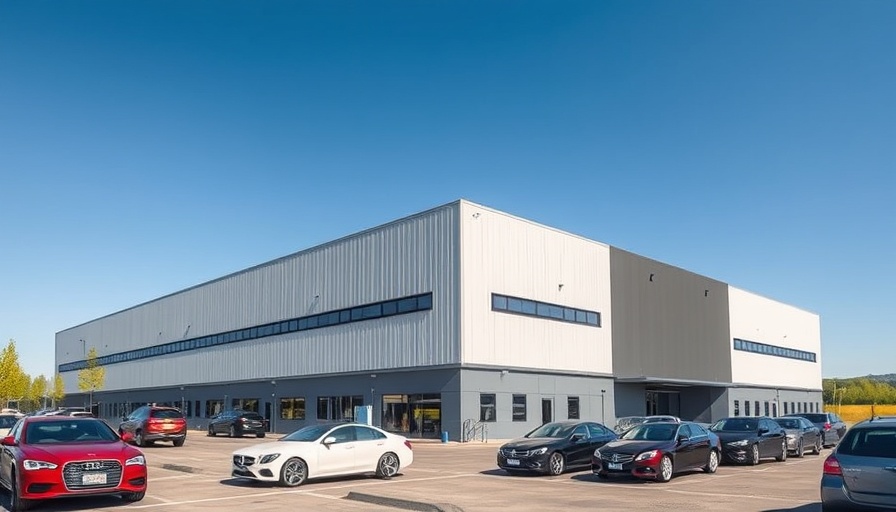 Modern warehouse in Houston indicating economic development.