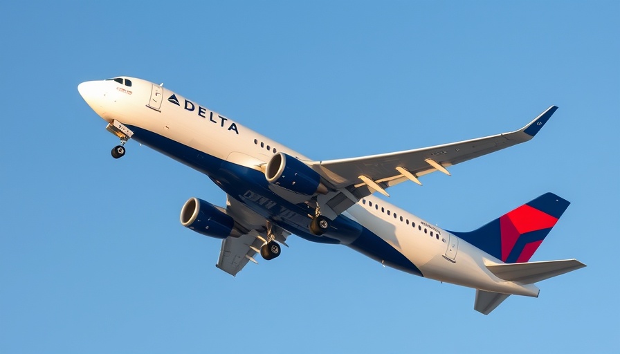 Delta Air Lines jet in flight symbolizing nonstop service