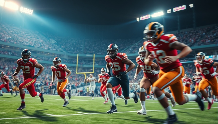 Exciting football game action of Houston Texans, intense energy