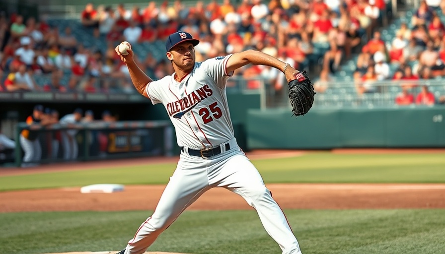 Cleveland Guardians Gavin Williams mid-pitch on the field.