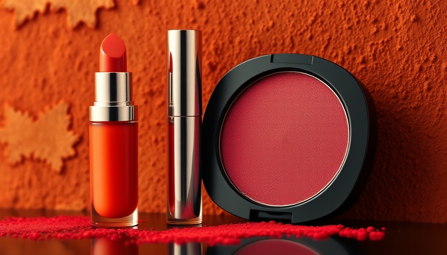 Selena Gomez Tajín-inspired makeup set including vibrant gloss and blush.