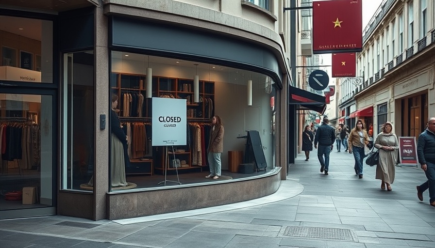 Storefront of DuValls Children's Boutique with closed sign.