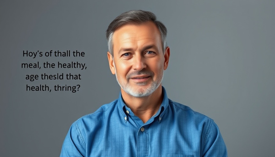 Middle-aged man discussing worst foods for skin health.