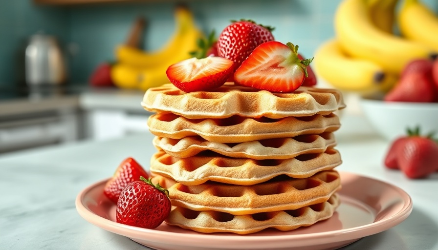 Gluten-free waffles with strawberries and bananas for ulcerative colitis recipes.