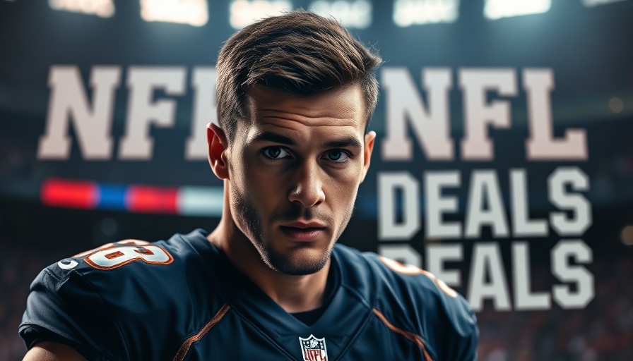 NFL news feature with athlete discussing recent deals.