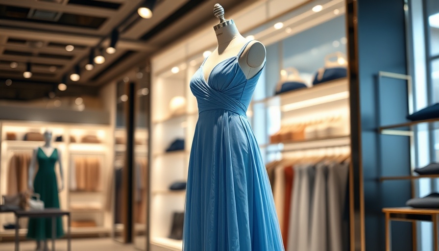 Taylor Swift's engagement dress displayed in fashion boutique setting.