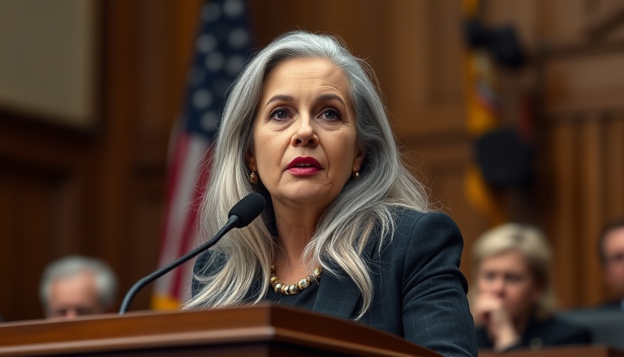 Mature woman speaking at a formal hearing, CDC Director Susan Monarez ousted.
