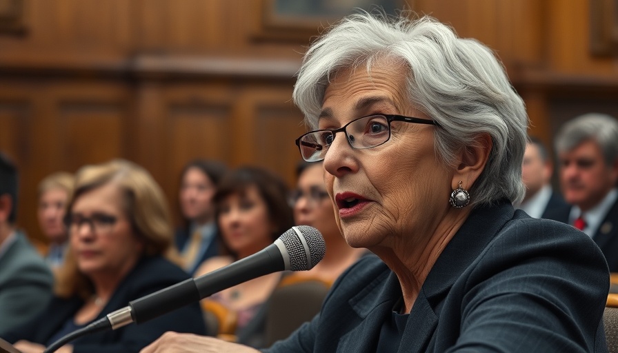 CDC leadership crisis: Woman speaking at government hearing