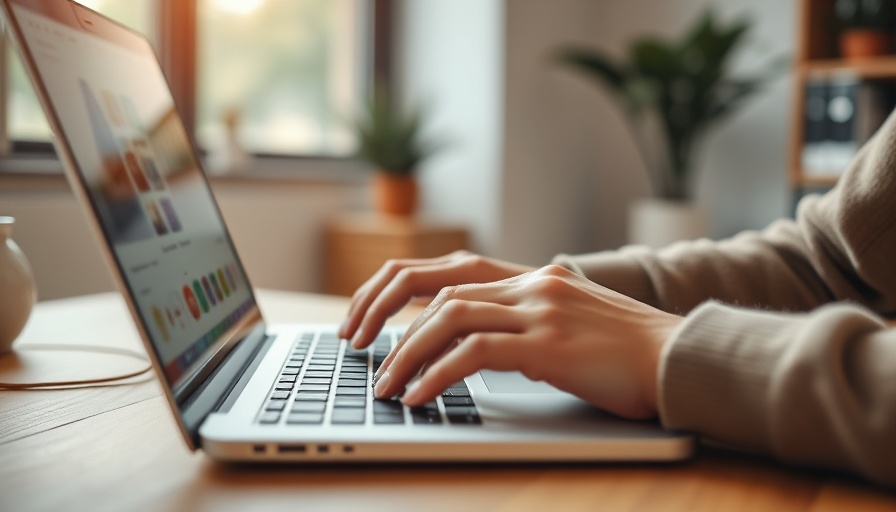Person browsing online shopping site on laptop, highlighting privacy concerns.