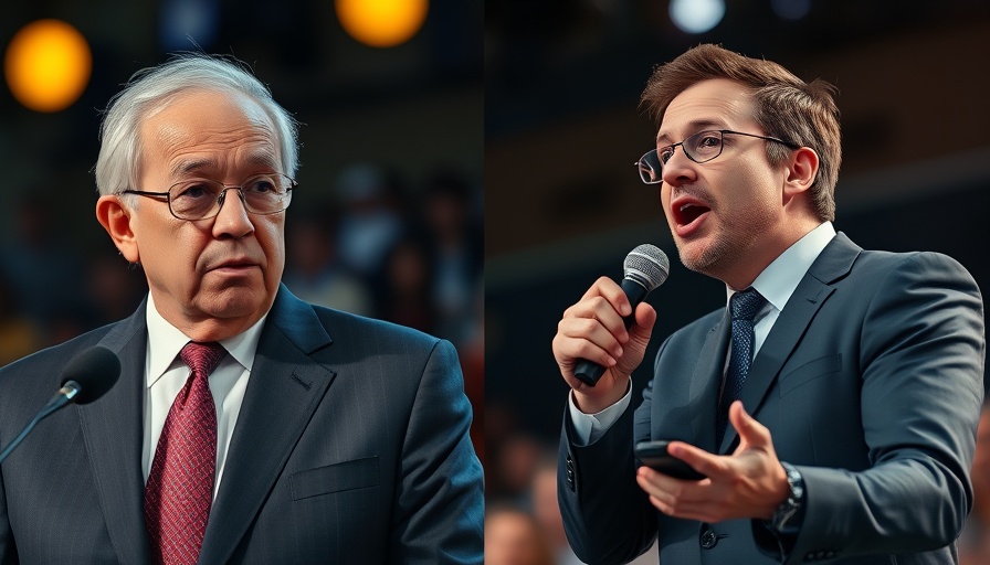 Discussion on rural healthcare under Biden with two speakers on stage.