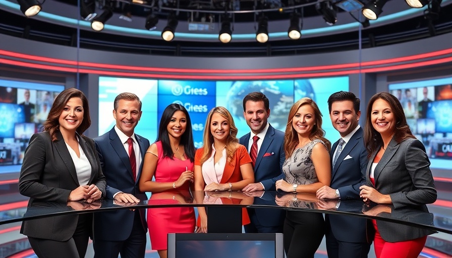 KHOU 11+ streaming service promo with news anchors.