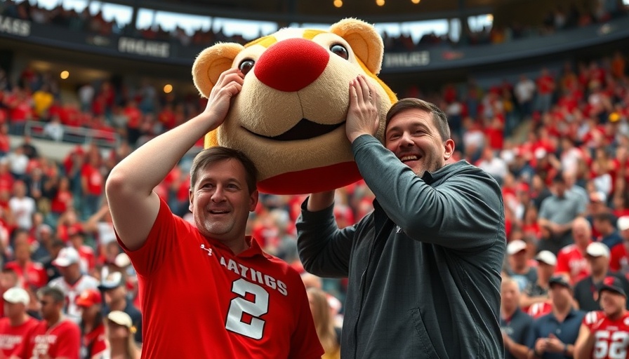 Lee Corso makes final headgear pick at lively sports event.