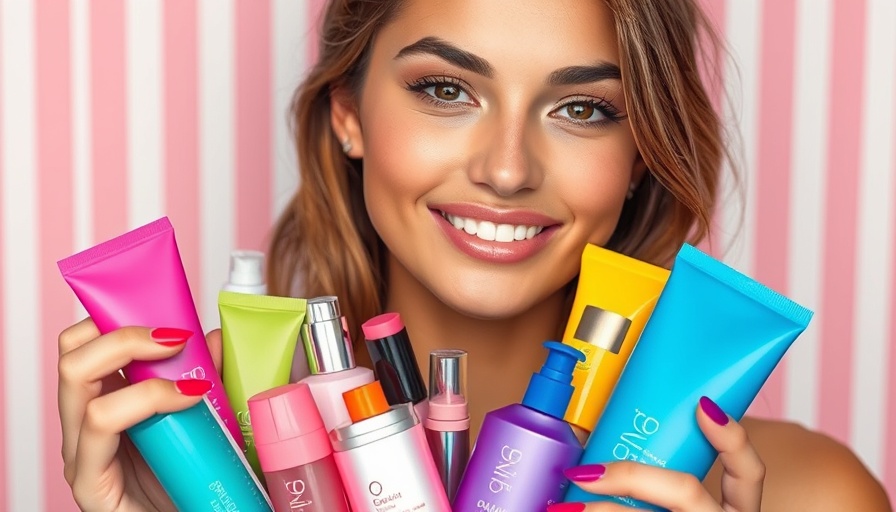 Austin clean beauty brand products held by a young woman.