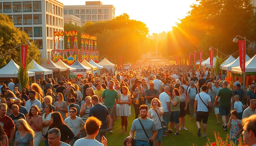 Austin lifestyle: vibrant outdoor festival with diverse crowd.