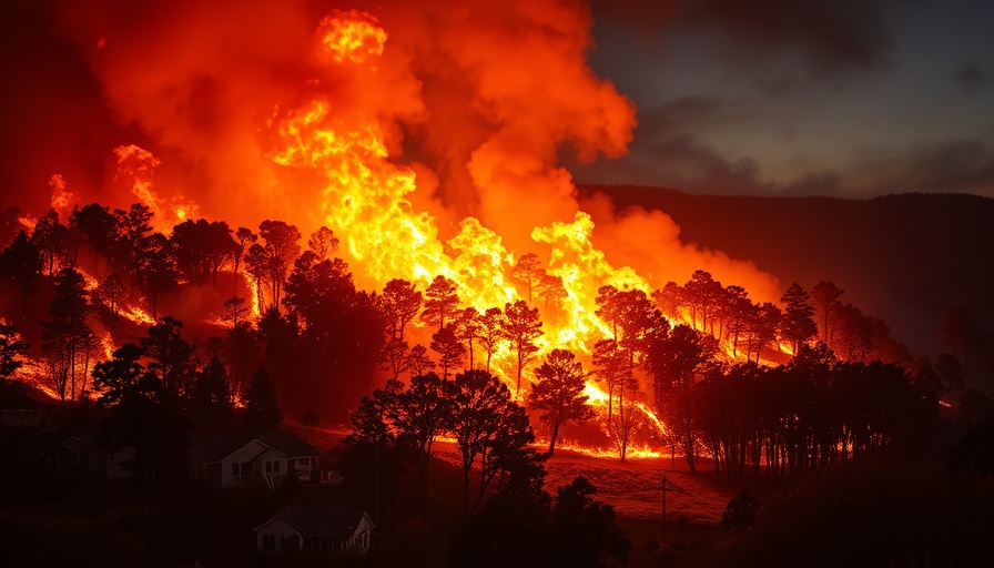 Intense wildfire near homes highlights the paradox of exposure to wildfires.