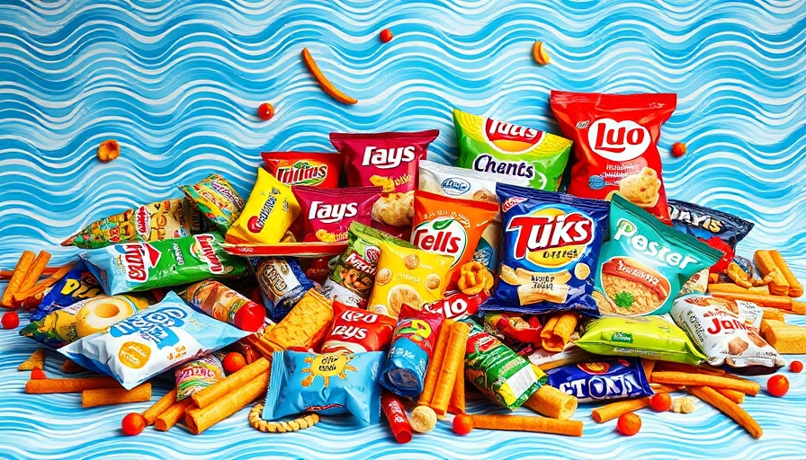 Understanding Ultra-Processed Foods: Colorful array of snack foods.