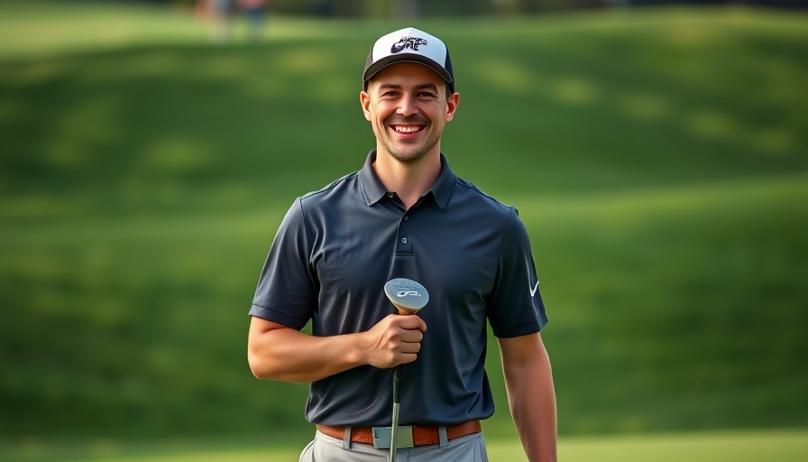 Junior Players Championship 2025 golfer holds cap and club smiling.