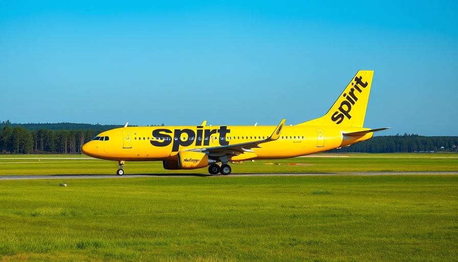 Spirit Airlines plane on runway depicting Spirit Airlines Bankruptcy narrative.