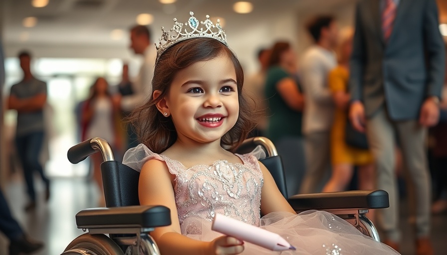 7-year-old girl battling leukemia dressed as a princess with a Disney wish.