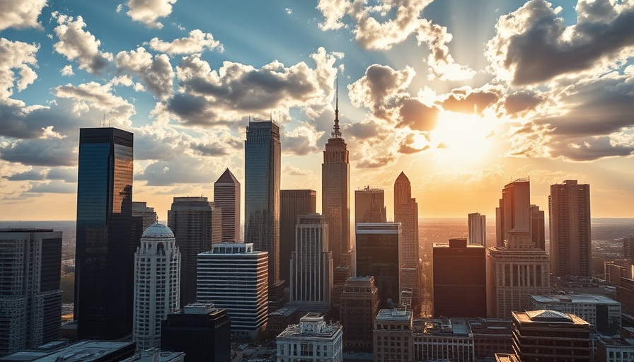 Sunlit Dallas skyline capturing its modern architecture.