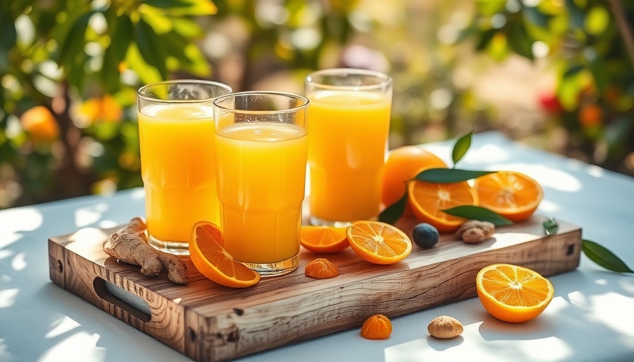 Sunlit Equinox Morning Elixir with oranges and ginger.