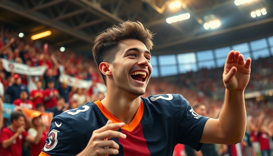 Unforgettable sports moments captured in a vibrant post-game scene.