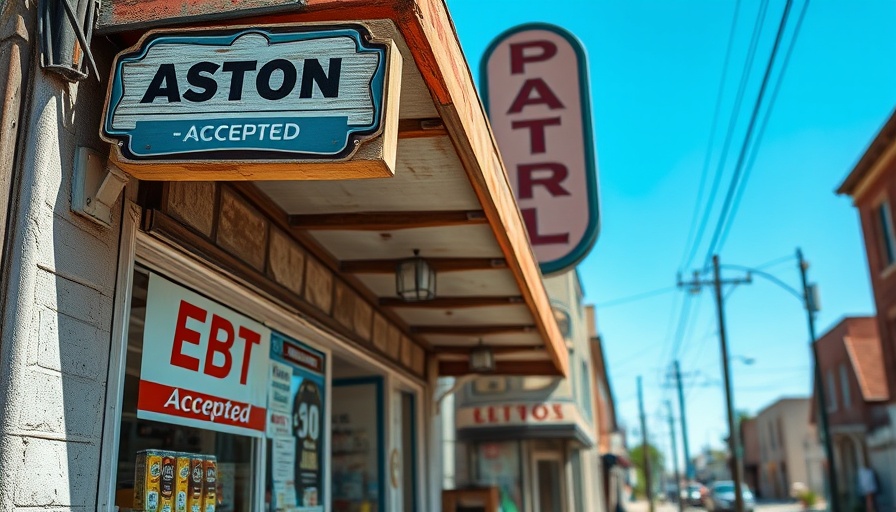 Storefront with EBT sign highlights federal intervention in Anacostia.