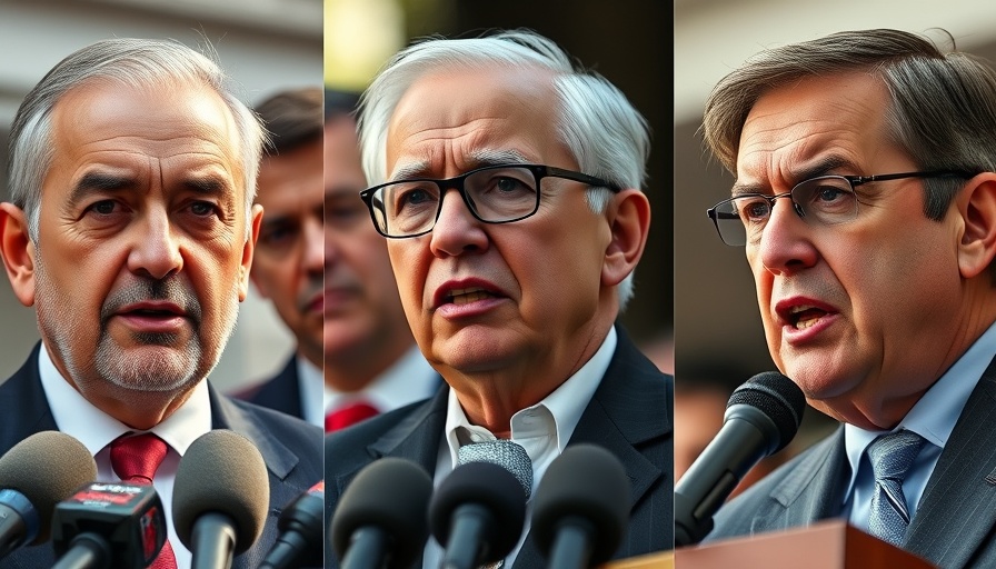 Democratic governors at press conferences discussing crime policies.
