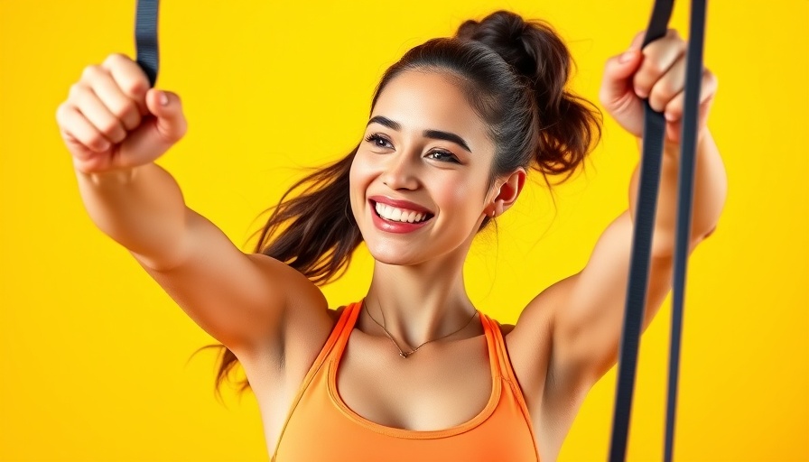 Woman performing resistance band exercises for knee pain.