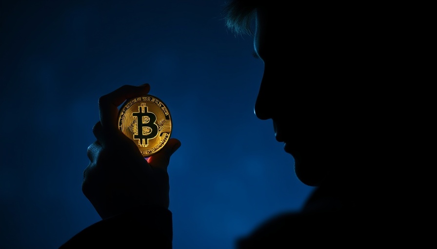 Silhouette holding Bitcoin coin representing Austin crypto treasury investment.