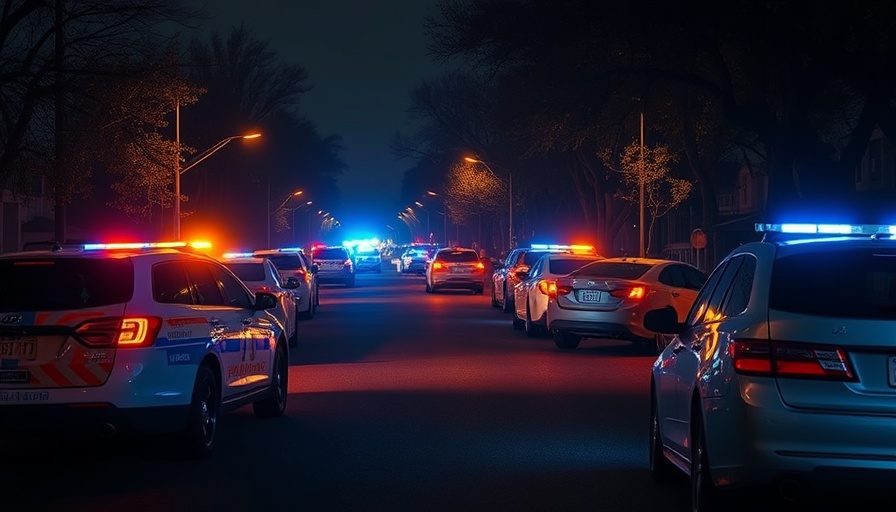 Austin crime news: Nighttime police investigation scene