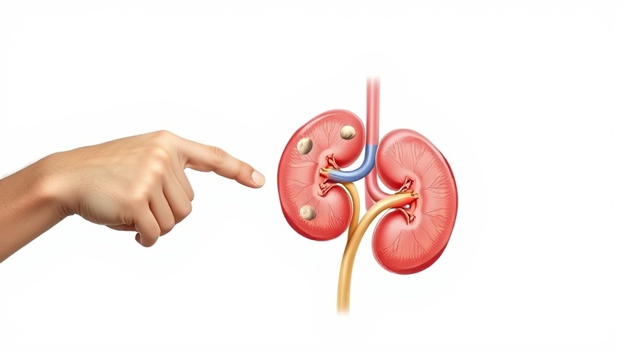 Man indicating kidney stones illustration, how to never get a kidney stone topic.