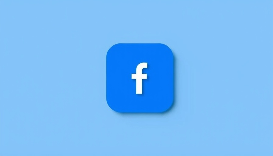 Facebook logo in blue and white