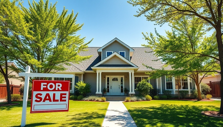 Suburban house with 'For Sale' sign highlighting Houston housing market trends.