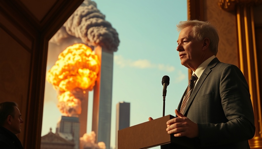 Tragic 9/11 scene and speaker on first responders.