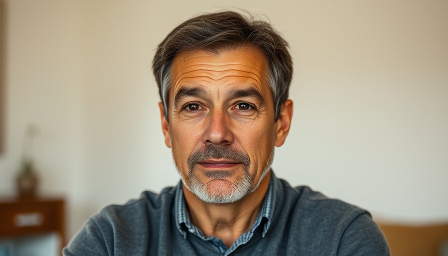 Middle-aged man discusses turmeric benefits, natural sleep remedies.