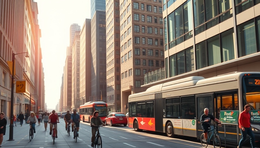 Urban street in Austin with mobility improvements.