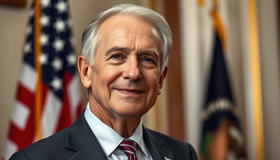 Mature man in suit with American flag backdrop discussing freedom of speech on college campuses.
