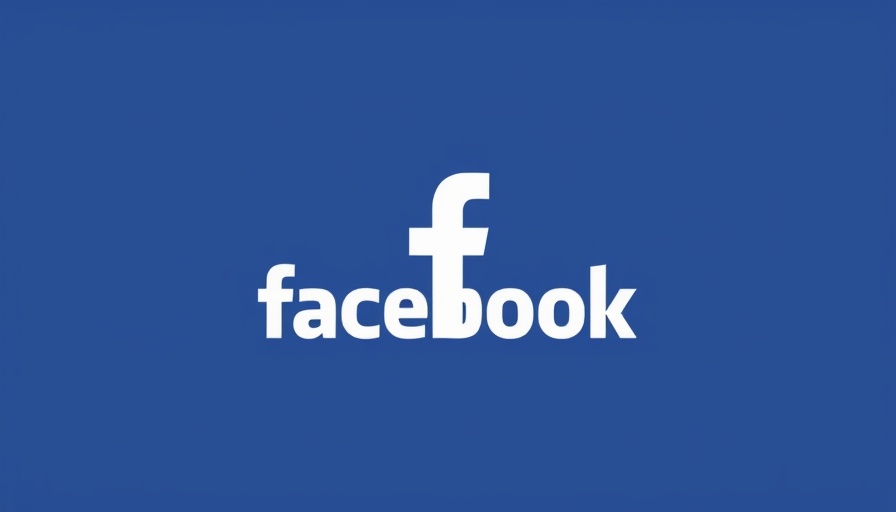 Facebook logo icon on a blue background.