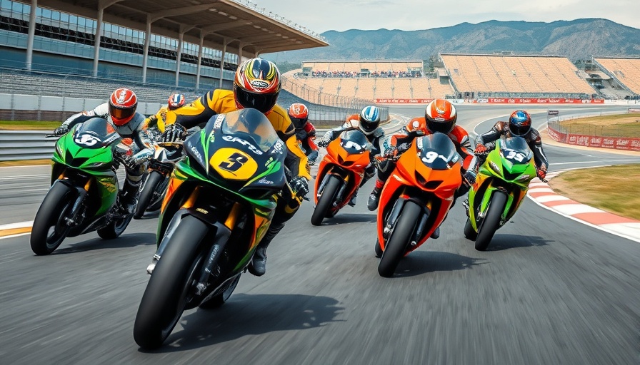 Herrin Triumphs at MotoAmerica; intense motorcycle race, racers in action.