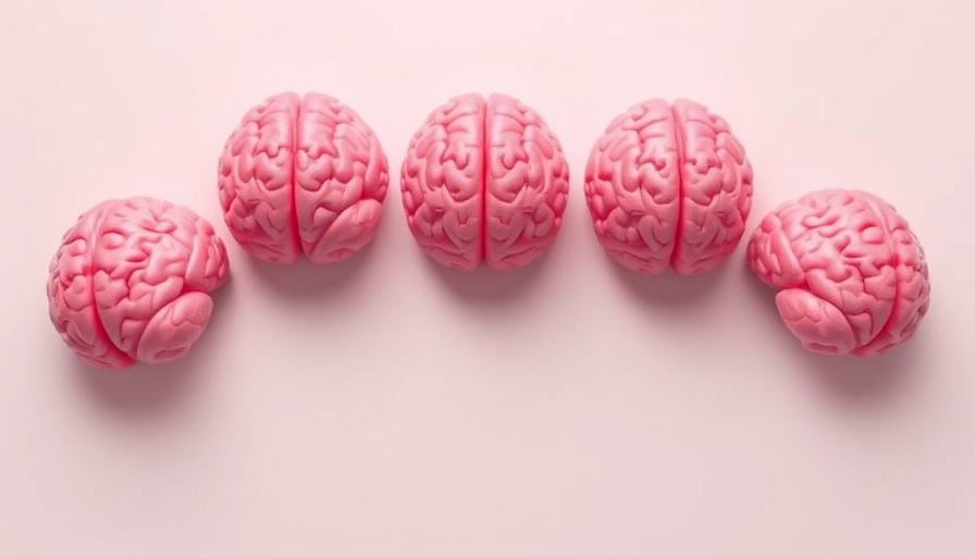 Pink brains in gradient sizes, illustrating brain health tips.