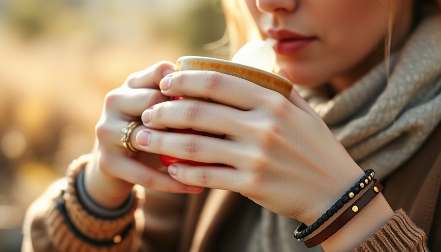 Person enjoying a warm drink, showcasing fire cider health benefits.