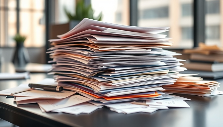 Bellaire Police Fraud Warning: Assorted letters on a desk, conveying caution.